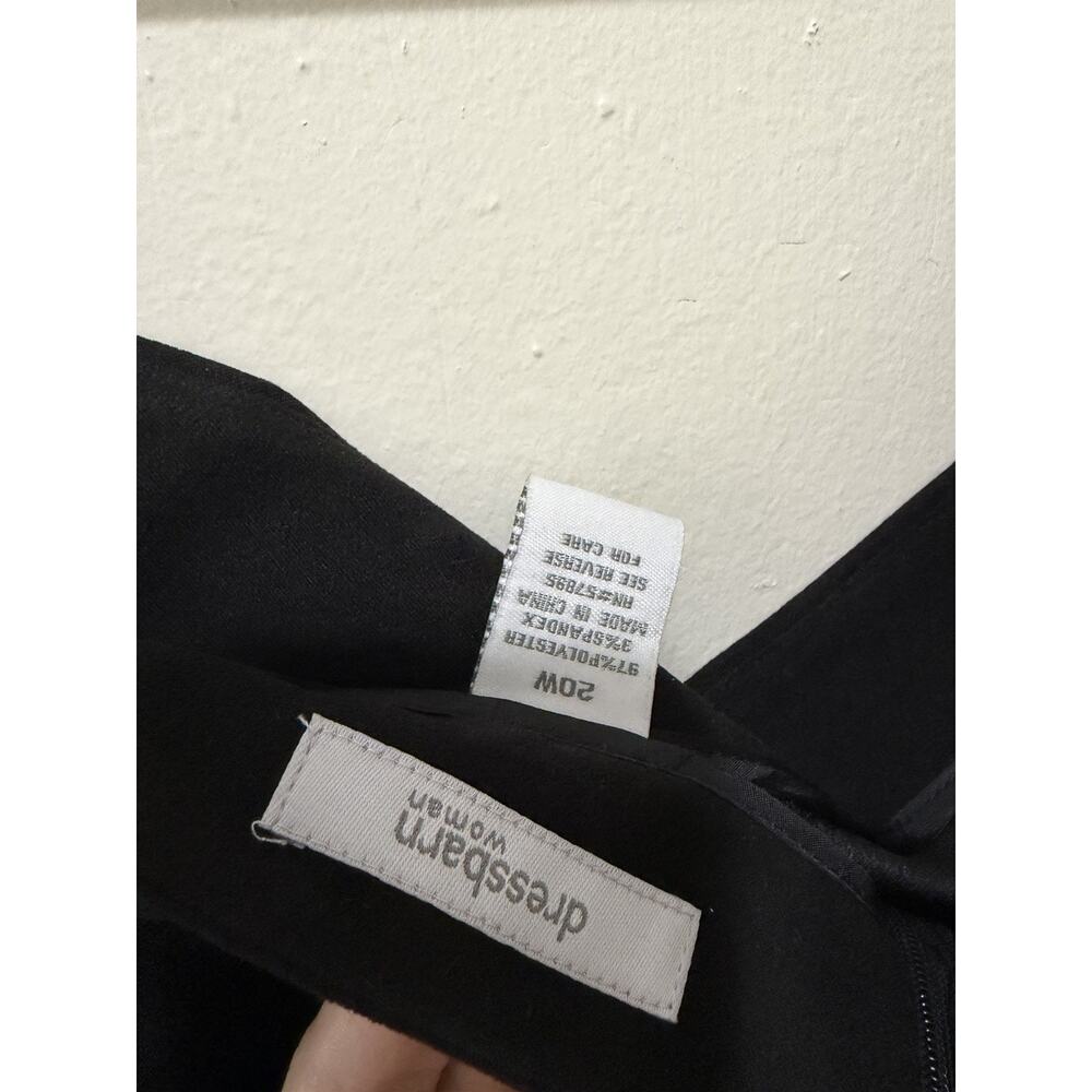 Dressbarn Woman Black Faux Suede Tiered Ruffle Midi Skirt Plus Size 20W NWT - Picture 5 of 6